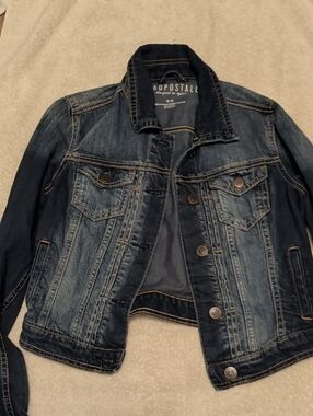 Aéropostale Y2K Vintage Style Denim Jean Jacket Medium Distressed Blue